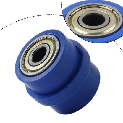 8MM Drive Chain Pulley Tensioner Wheel Guide for Dirt Bike - Blue