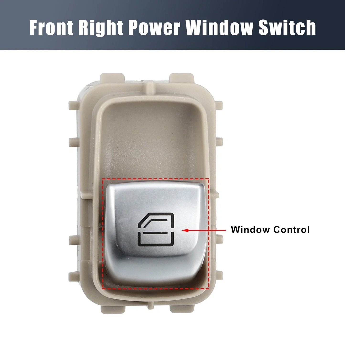 Front Right Power Window Switch for Mercedes CLS450 S450 S560 (2018-2023)