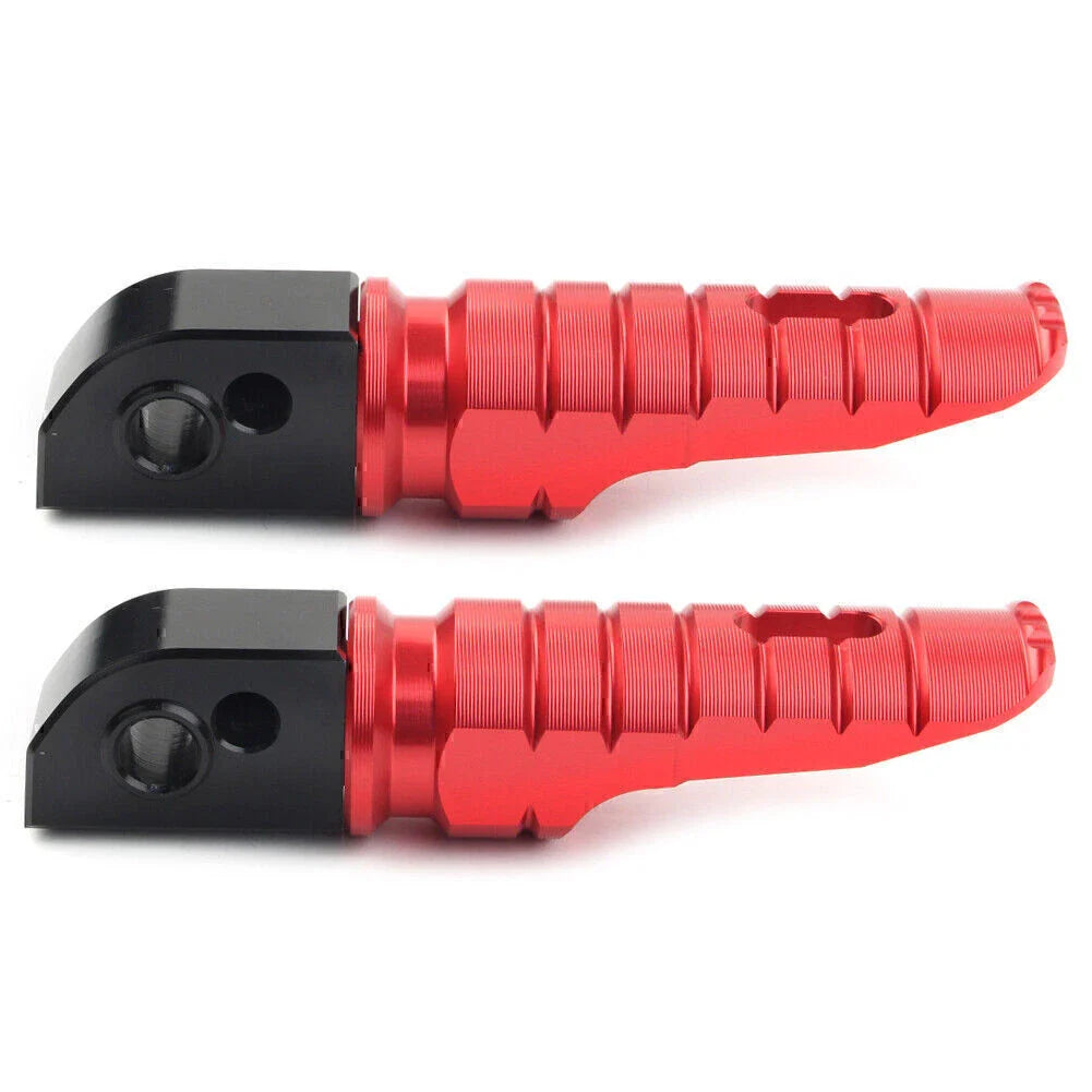Red Aluminum Rear Footrests for Street Scrambler 900 T100 T120 (2016-2023)