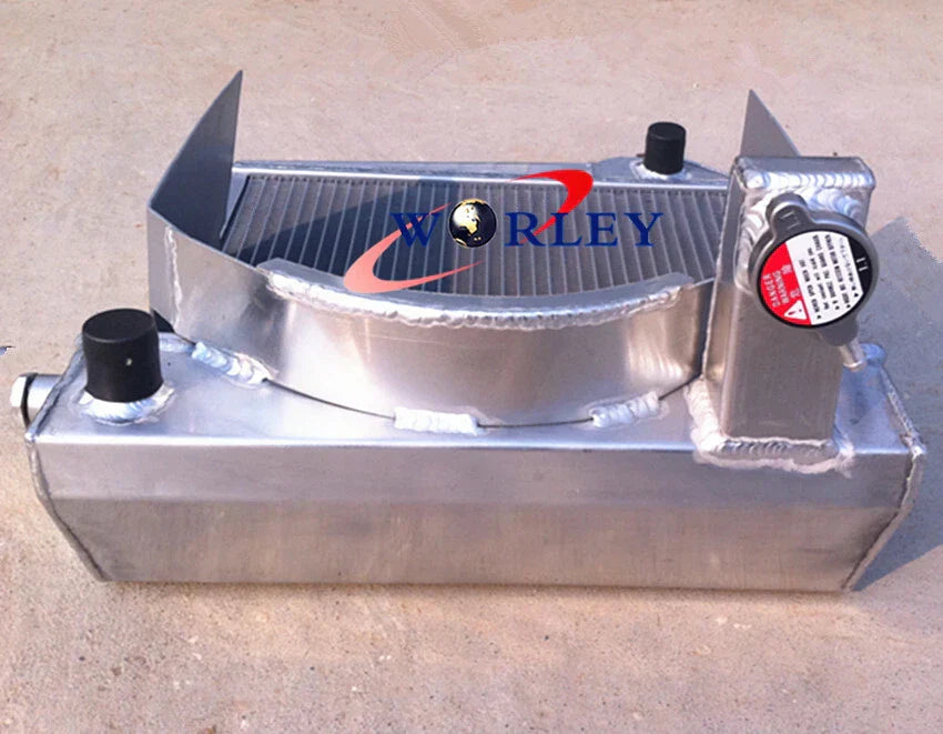 Aluminum Radiator + Fan for Austin Healey Sprite, MG Midget (1958-1979)