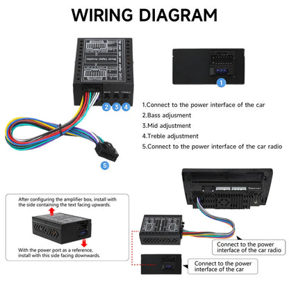 16PIN Car Amplifier for Aftermarket Android Multimedia Navigation System