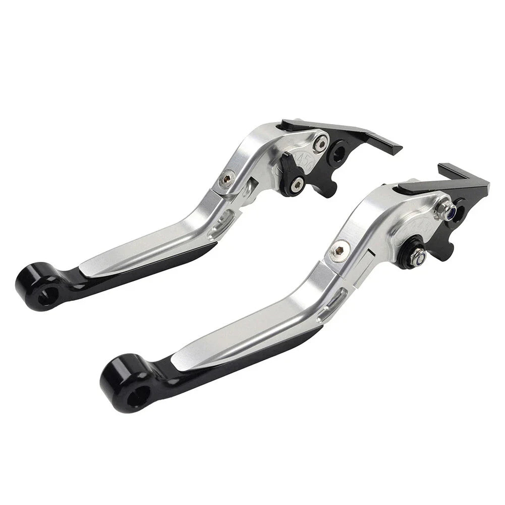 Silver Extendable Brake Clutch Levers for Kawasaki Z1000 ZX6R 2007-2018