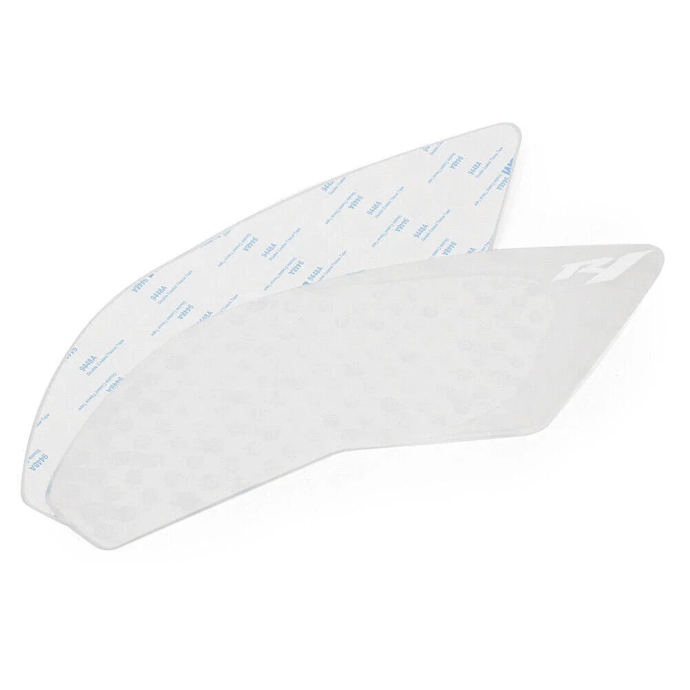 White Gas Tank Traction Side Pad Knee Grip Decal for Yamaha YZF-R1 (2015-2017)
