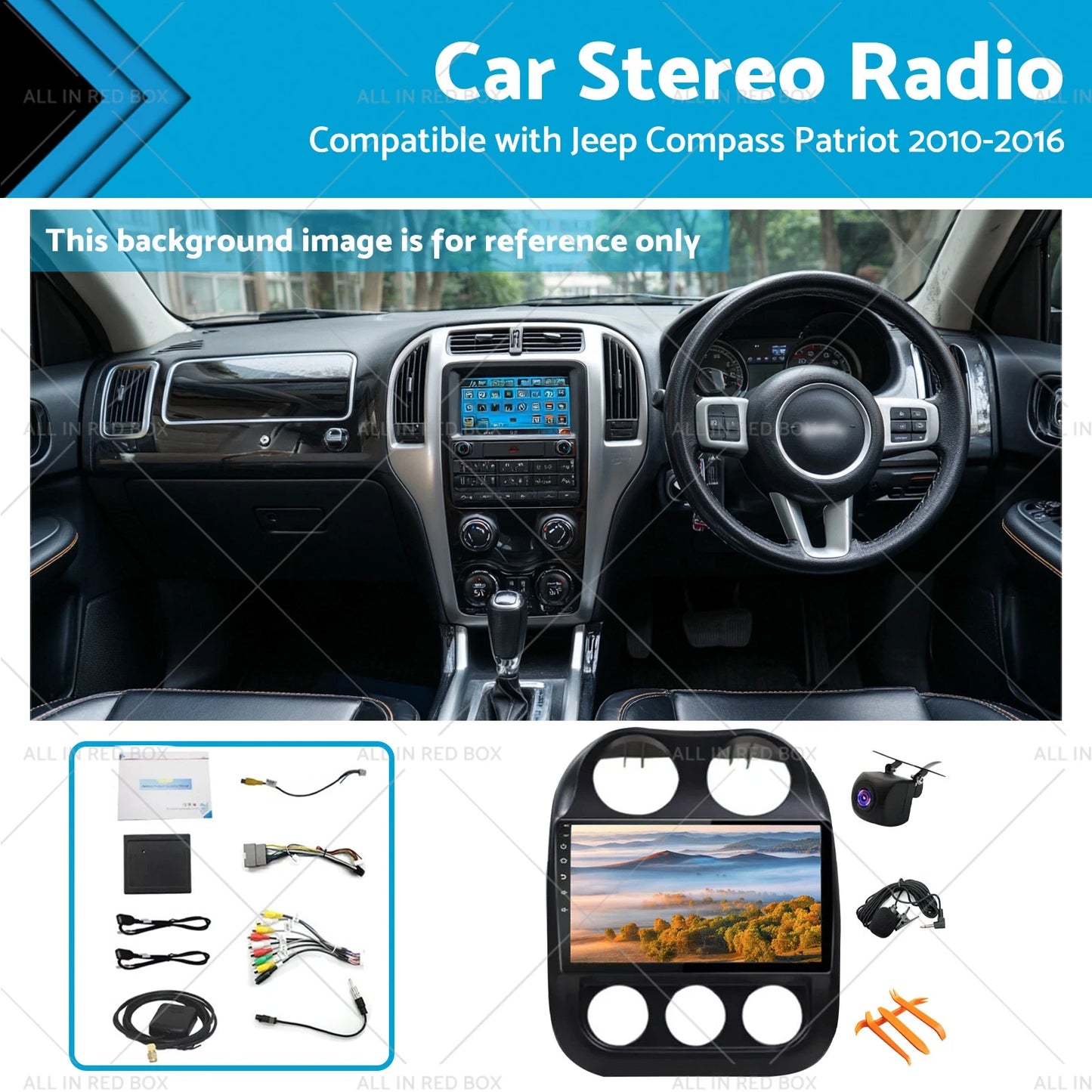 Stereo Radio Head Unit for Jeep Compass Patriot (2006-2019)
