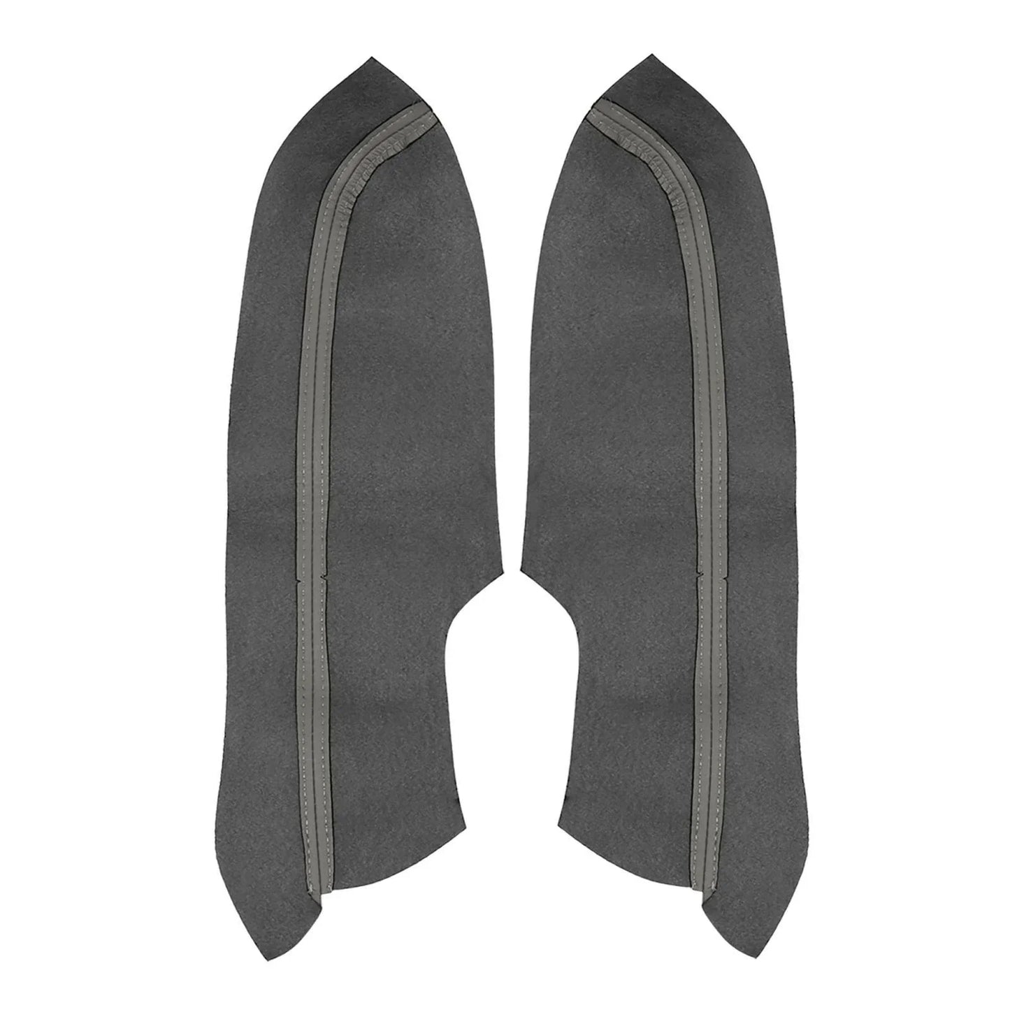 Car Front Door Panels Armrest Covers Gray for Honda Civic Sedan (2006-2011)