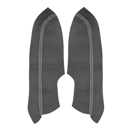 Car Front Door Panels Armrest Covers Gray for Honda Civic Sedan (2006-2011)