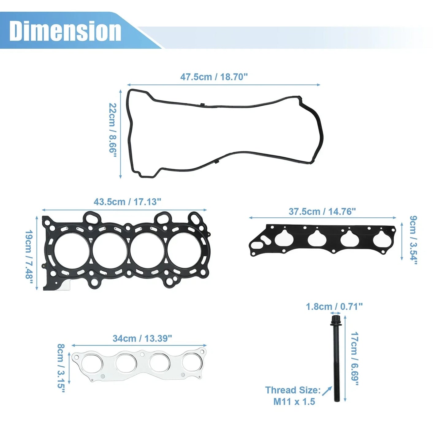 Engine Cylinder Head Gasket Set for Honda CR-V (2002-2006)