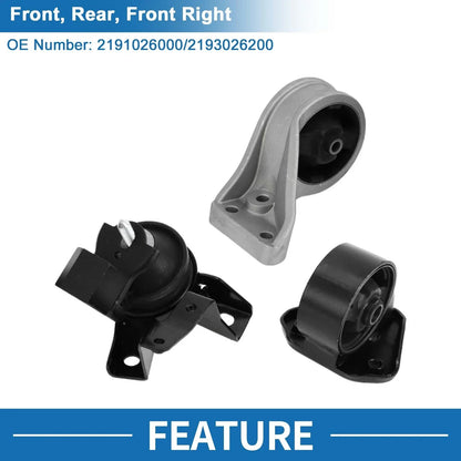 Engine Motor Trans Mount Set for Hyundai Santa Fe (2003-2006)