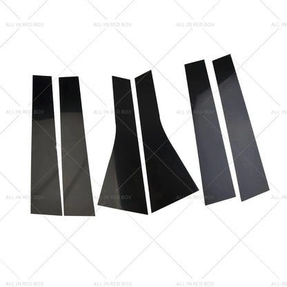 6 x Black Pillar Post Cover Trims for Jeep Grand Cherokee (2011-2021)