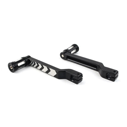Black Heel & Toe Shift Lever & Shifter Pegs for Harley FLHT FLTR