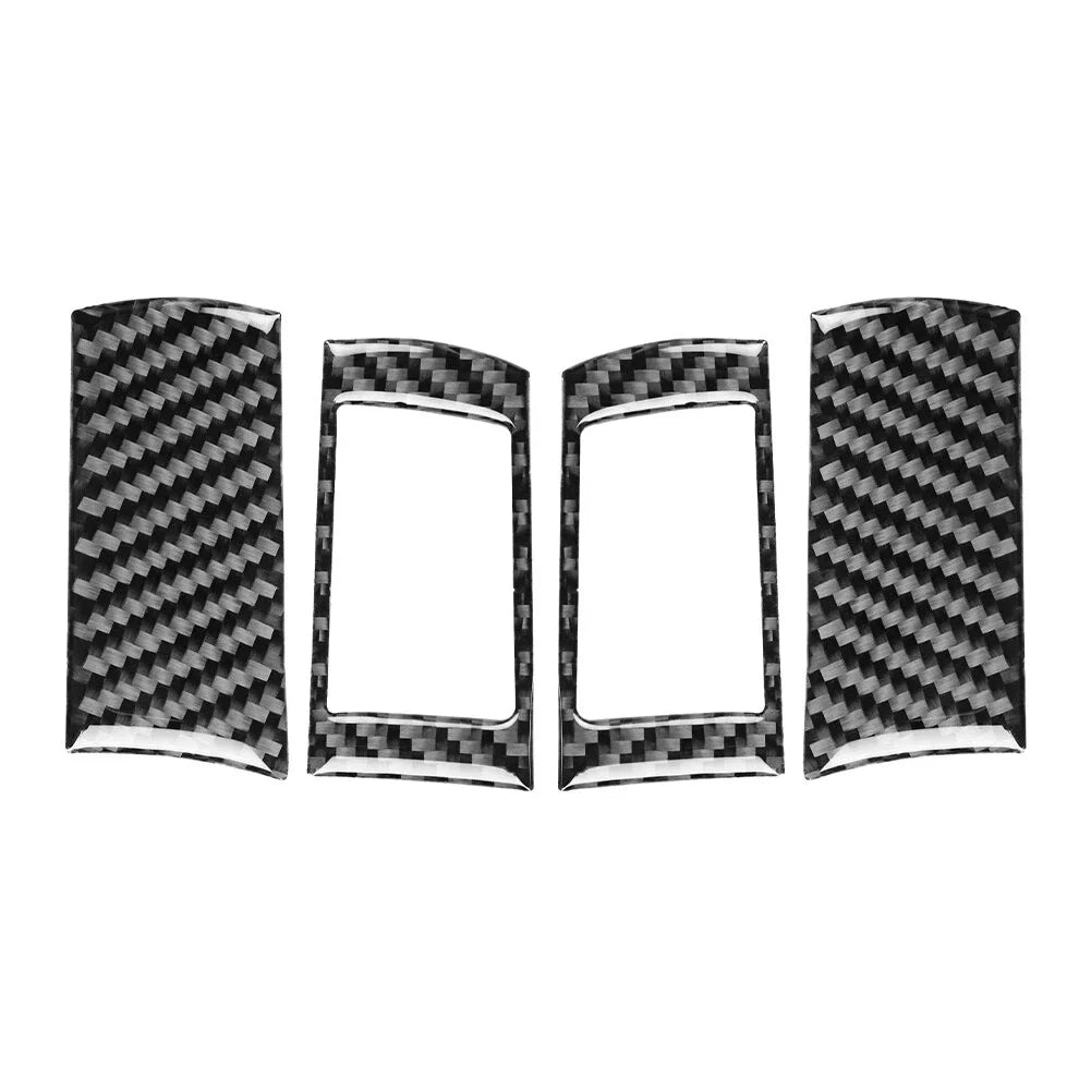 4 x Carbon Fiber Steering Wheel Button Covers for Dodge Challenger (2008-2010)
