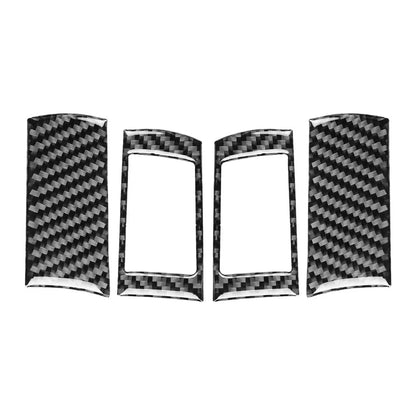 4 x Carbon Fiber Steering Wheel Button Covers for Dodge Challenger (2008-2010)