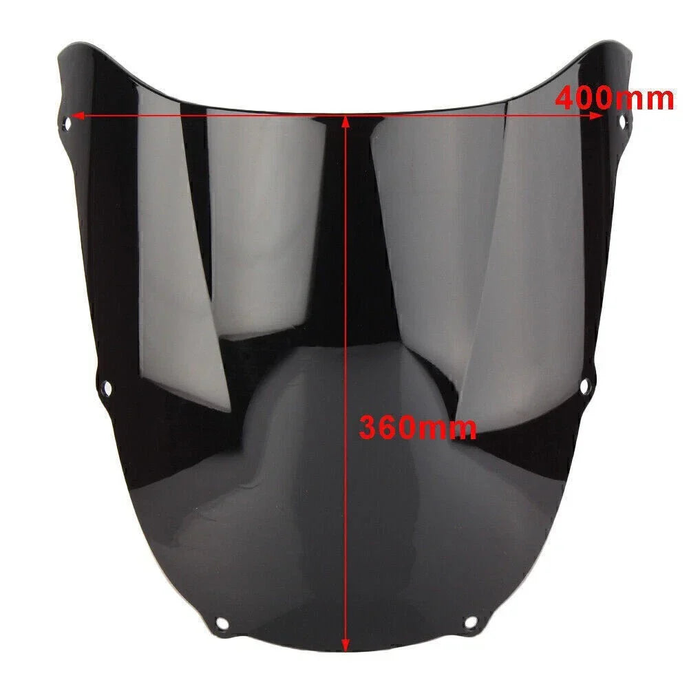 Front Windshield for Kawasaki ZX6R 1998-1999 White Windproof Screen