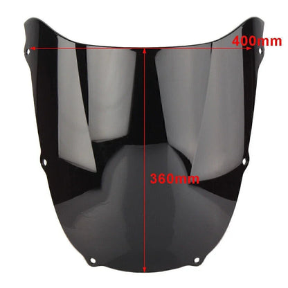 Front Windshield for Kawasaki ZX6R 1998-1999 White Windproof Screen
