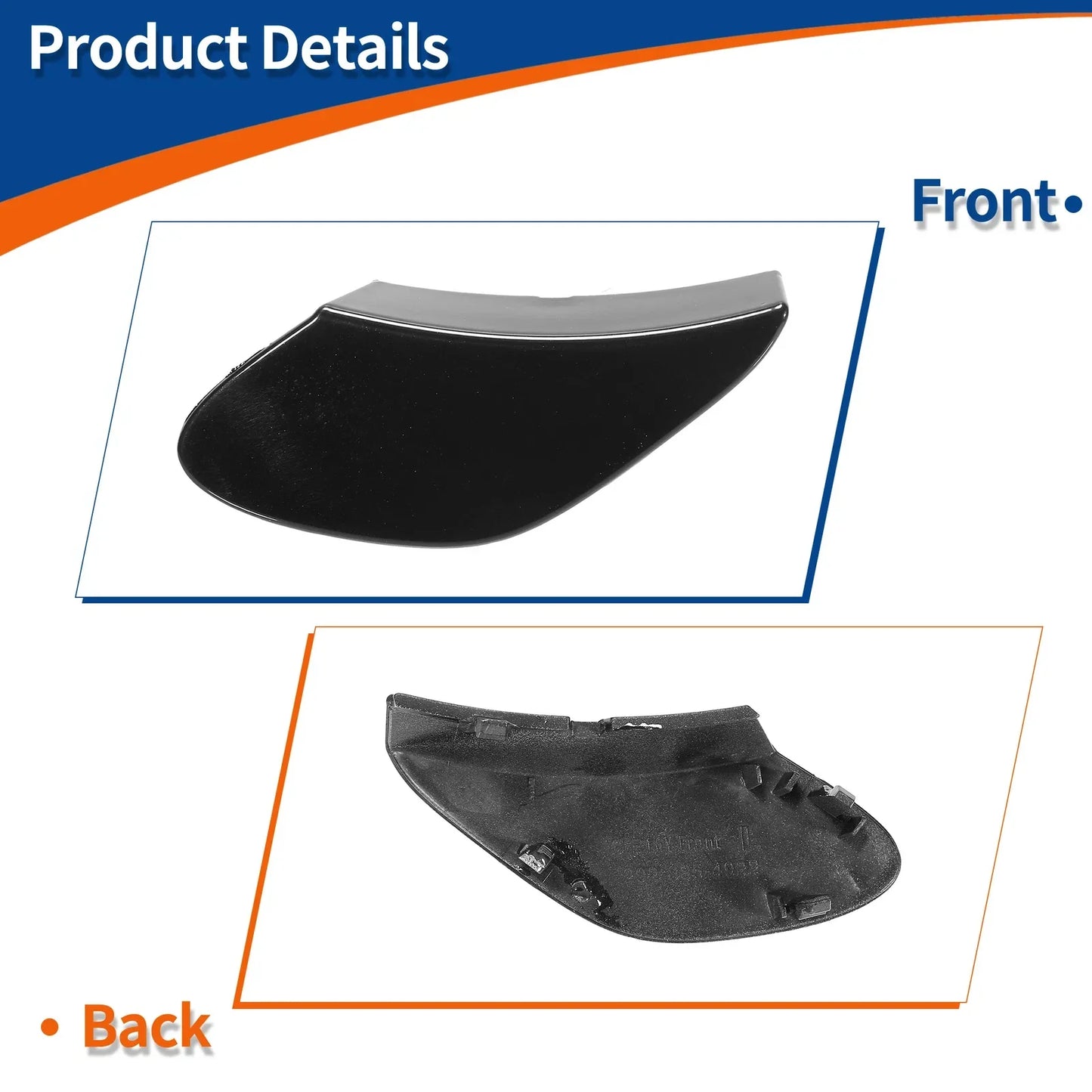 Bumper Tow Hook Cover for Mercedes-Benz GLE X166 (2016-2023) Black
