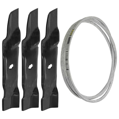 Deck Blade and Belt Replacement for John Deere 145 155C D140 D150 D160