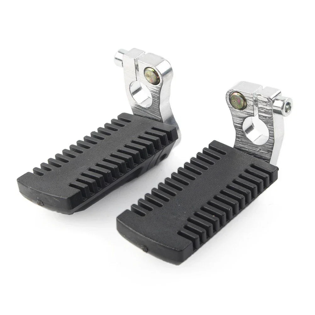 Footrest Pegs Pedal w/Clamp for 43cc 47cc 49cc Pocket Dirt Bike Mini ATV