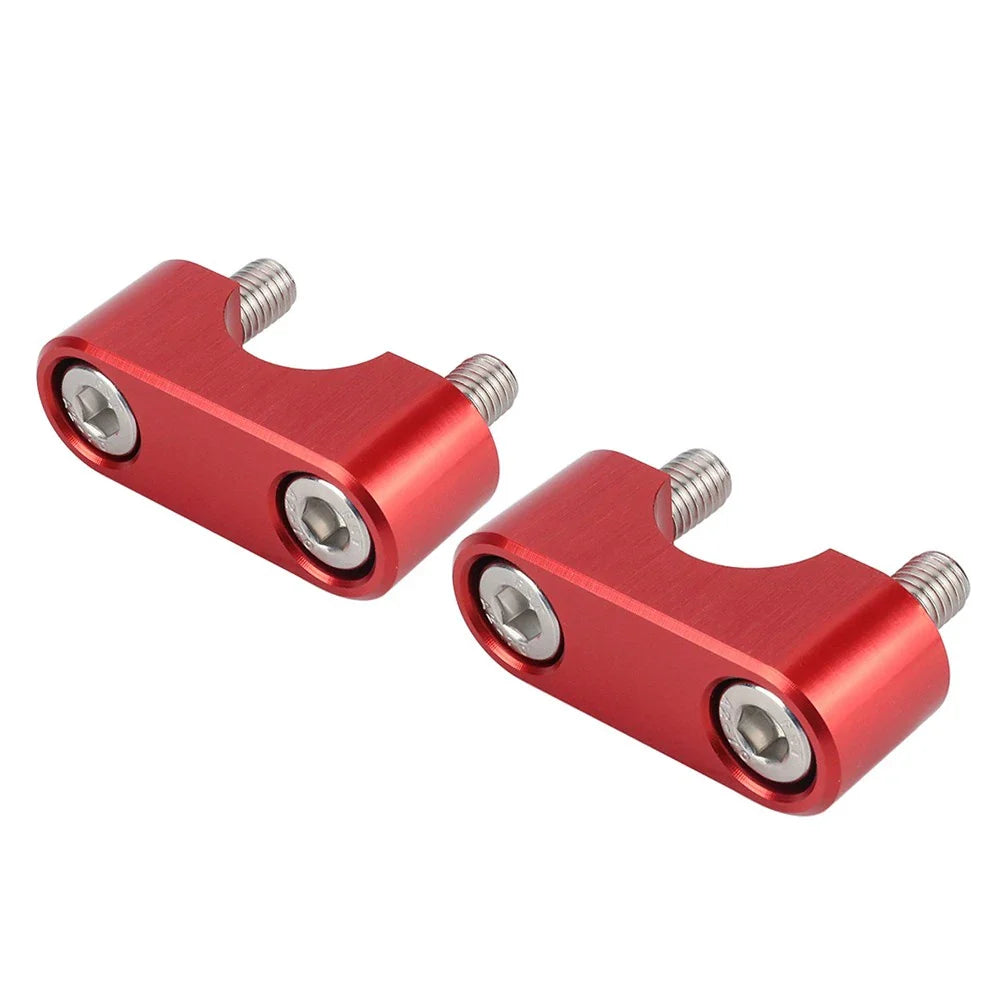 Red Motorcycle Handlebar Clamp Covers for Honda CRF300L Rally (2021-2024)