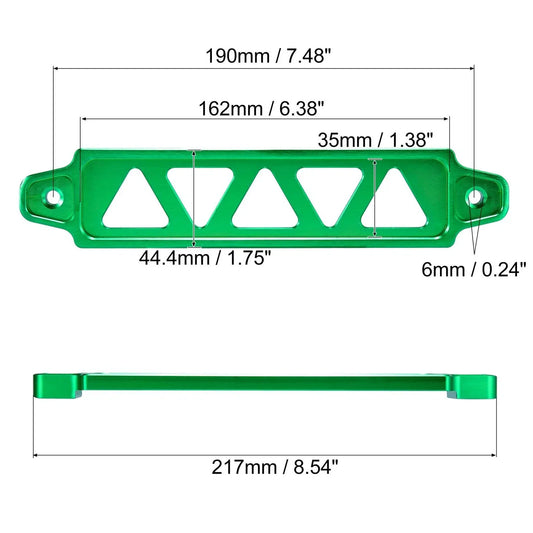 190mm Green Hollow Aluminum Alloy Car Battery Tie Down Bracket for Honda Civic