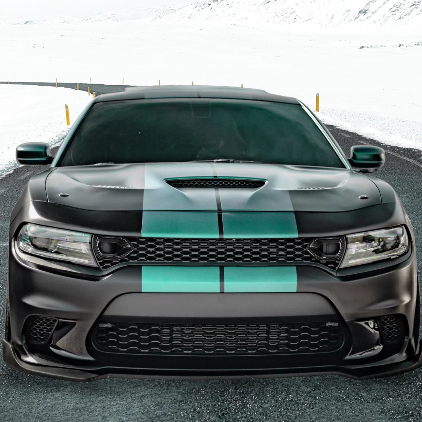 Front Bumper Center Grill Trim Cover for Dodge Charger R/T (2015-2023)
