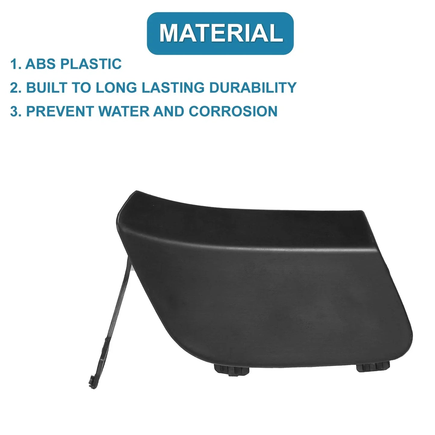 Front Right Bumper Tow Hook Cover for Mercedes-Benz CLA250 (2017-2019) Black