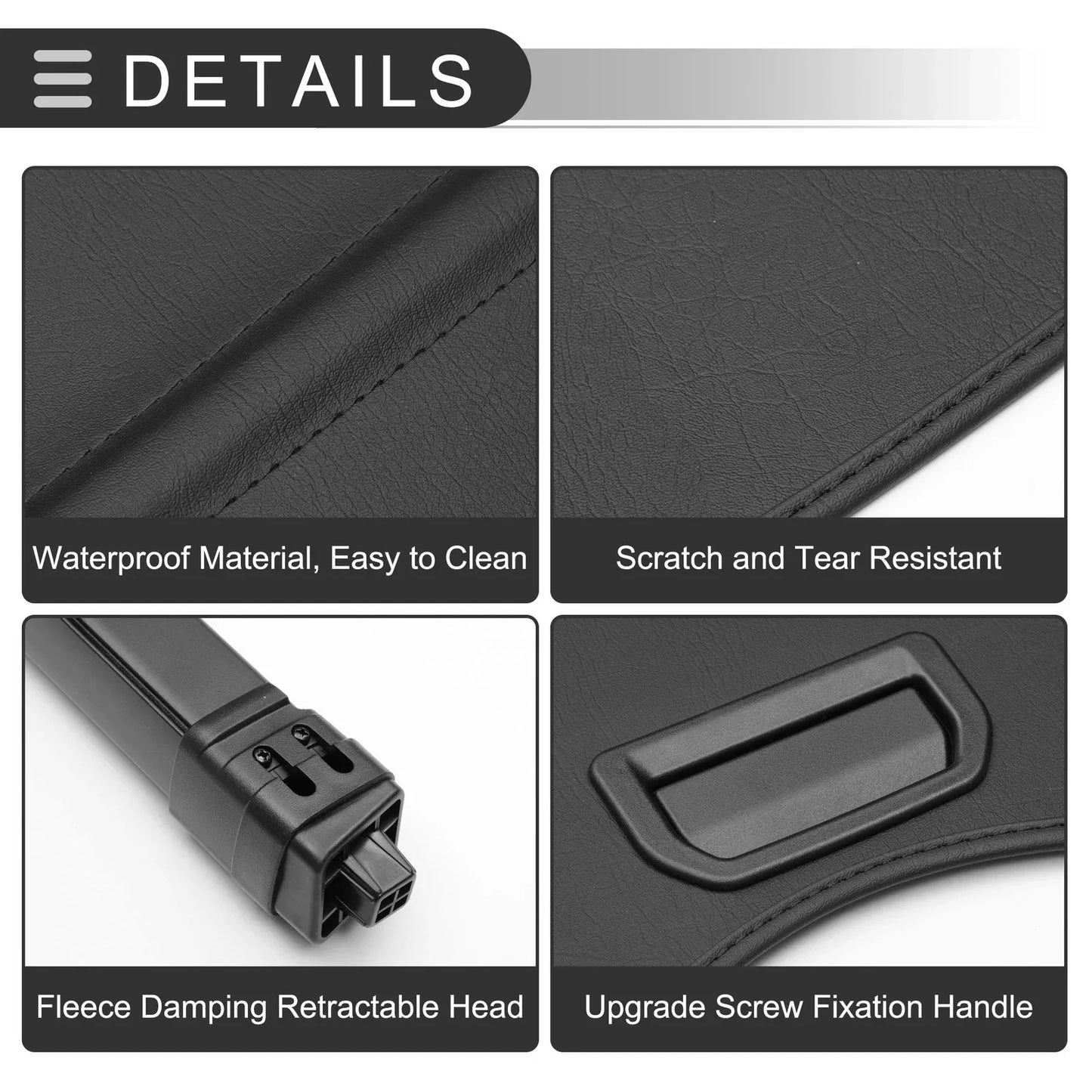 PU Retractable Cargo Cover for Honda Passport Trunk (2019-2023)