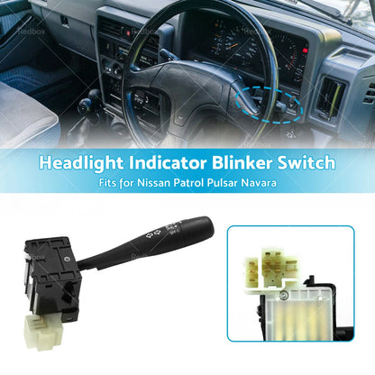 Headlight Indicator Blinker Switch for Nissan Patrol GQ, Pulsar, Navara D21