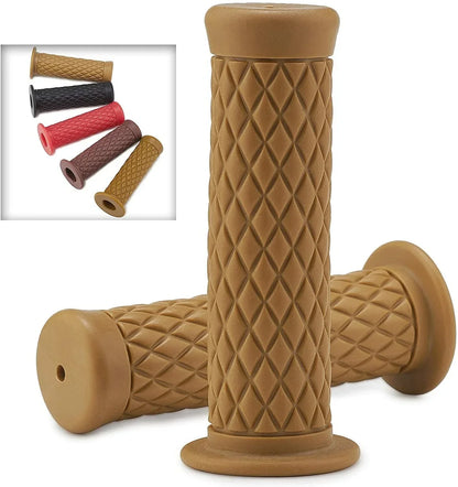 Yellow Motorcycle Gel Hand Grips for 7/8in 22mm Handlebar Sports Bike