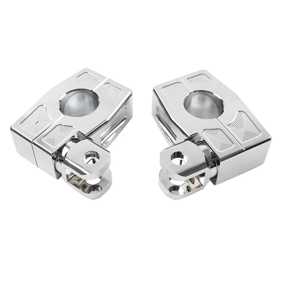 25MM Foot Peg Rest Clamp Bracket for Harley Crash Bar
