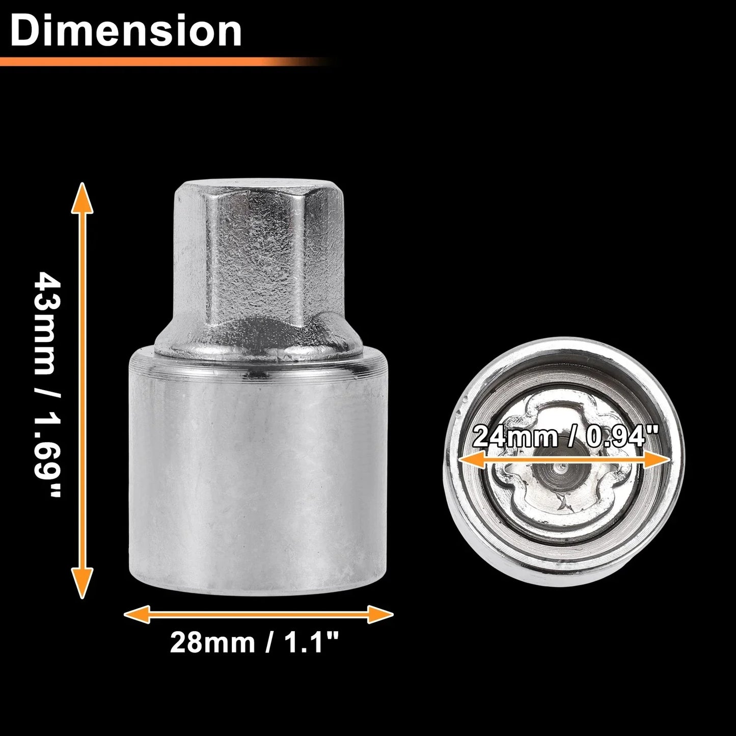 Wheel Lock Lug Nut Key Tool for Mercedes-Benz