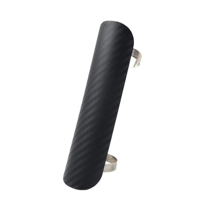 Universal Exhaust Muffler Pipe Heat Shield Cover for Motor Black/Silver