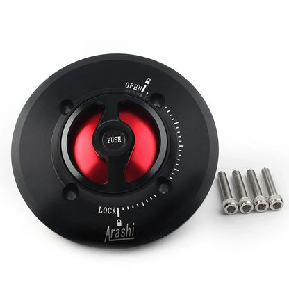 Red Keyless Oil Fuel Gas Tank Cap Cover for APRILIA RSV1000 RSV4 Tuono V4R