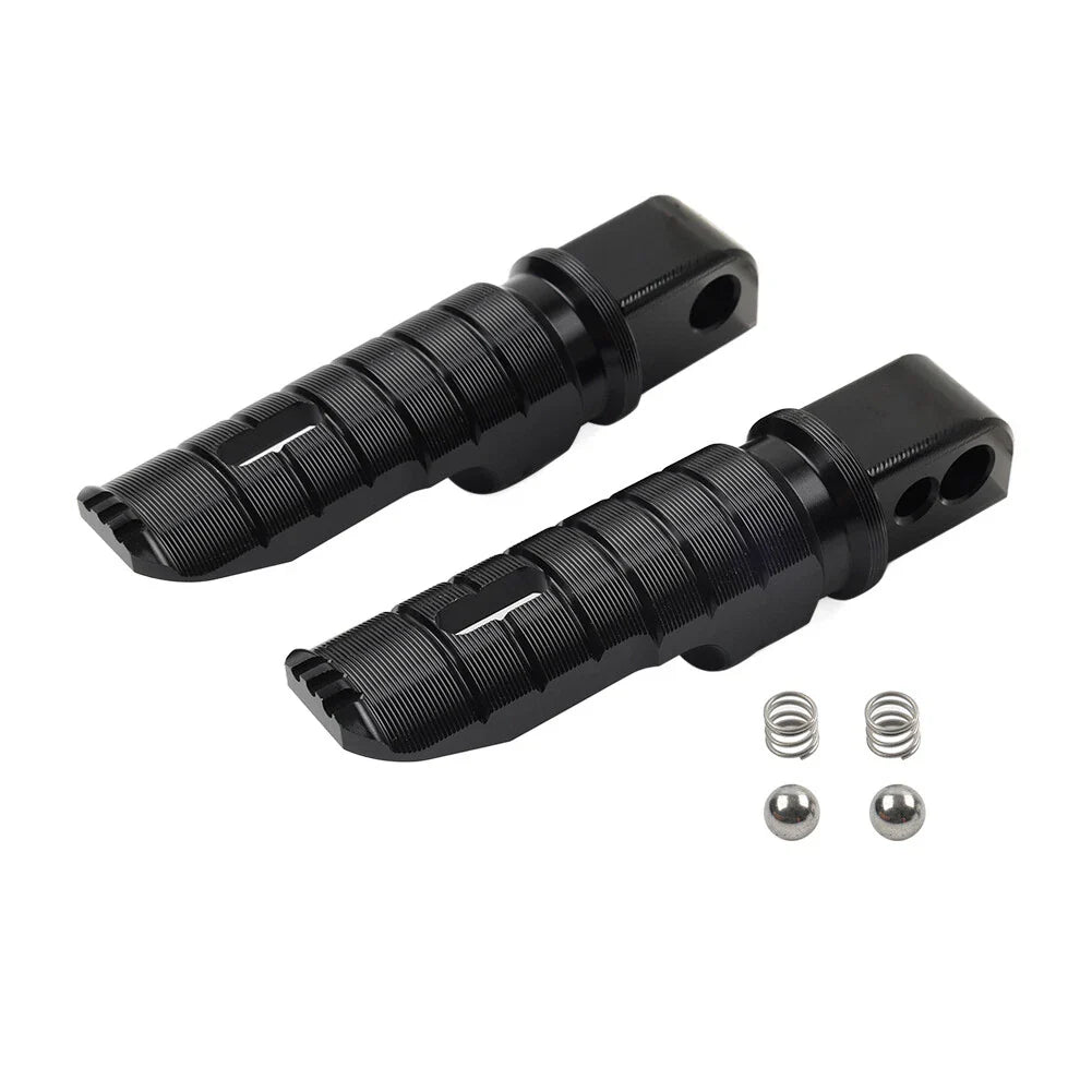 Black Rear Footrest Pegs for Suzuki V-Strom 650 DL650 GSXS1000 (2018-2024)
