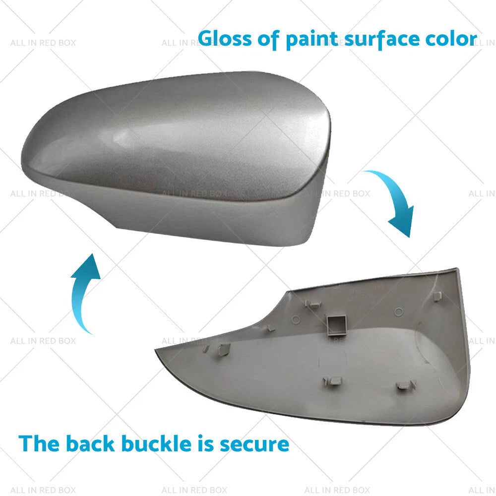 Silver Right Mirror Cover Cap for Toyota Corolla (2012-2018)