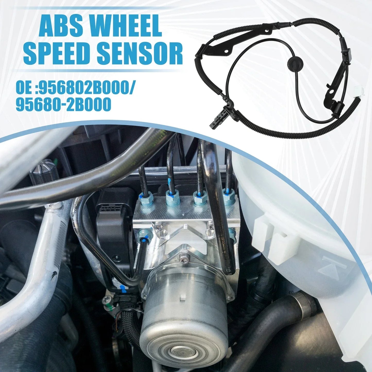 Rear Left ABS Wheel Speed Sensor for Hyundai Santa Fe (2007-2012)