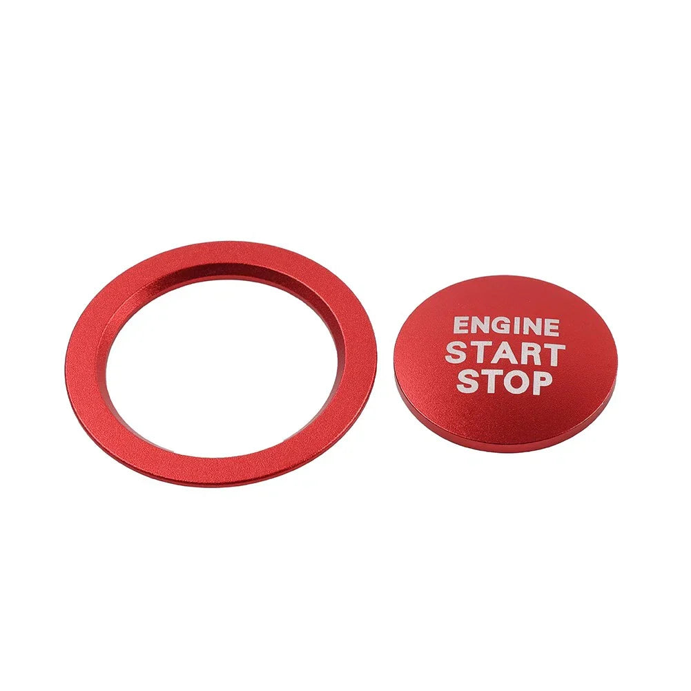 Red Engine Start Stop Push Button Cover Ring for Toyota Tacoma, Yaris, Prius, RAV4