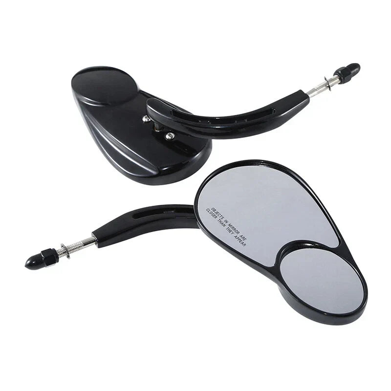 Rearview Mirrors Black for Harley Electra Road Glide Heritage Softail Fatboy