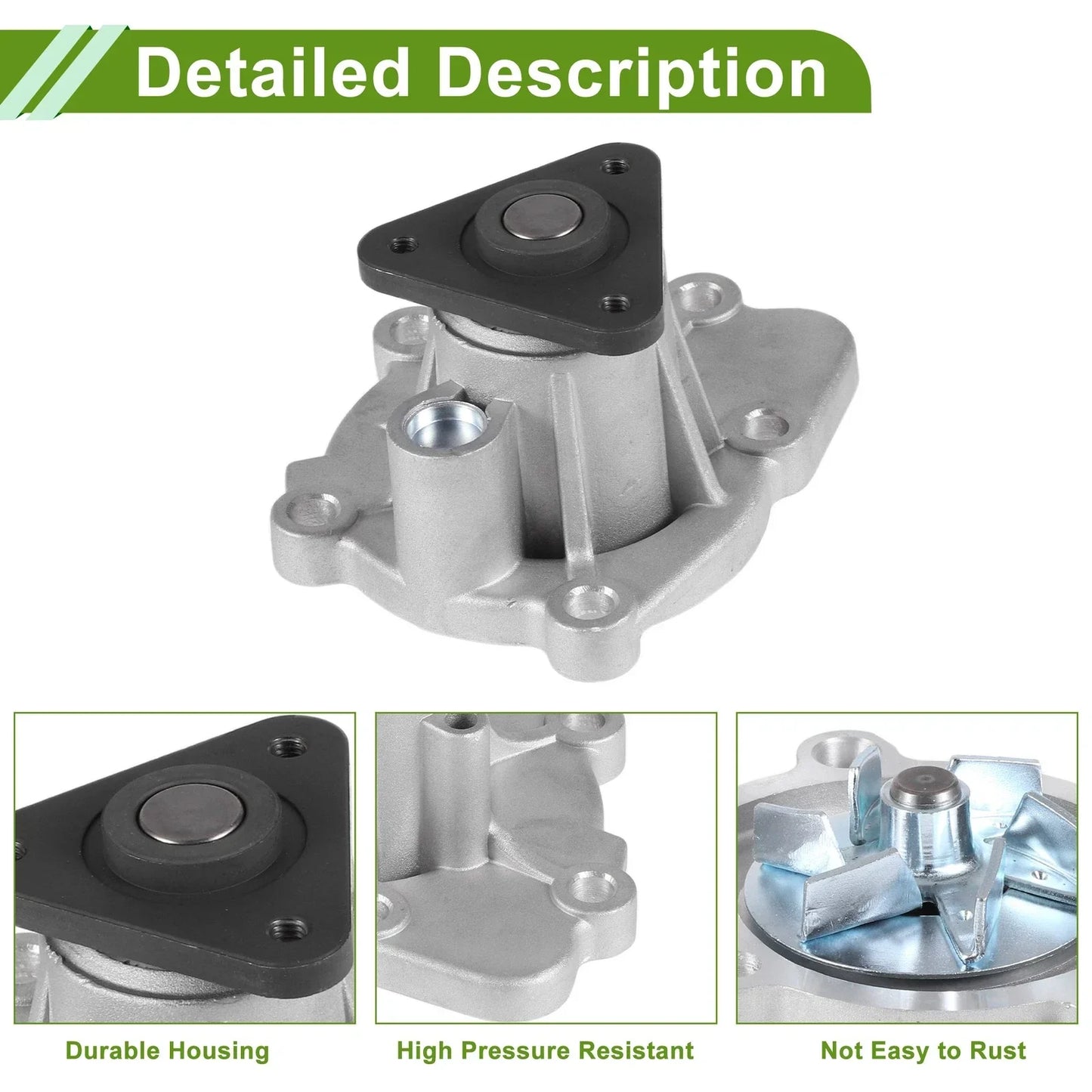 Engine Water Pump for Hyundai Elantra 2000-2006 Cooling System Replacement