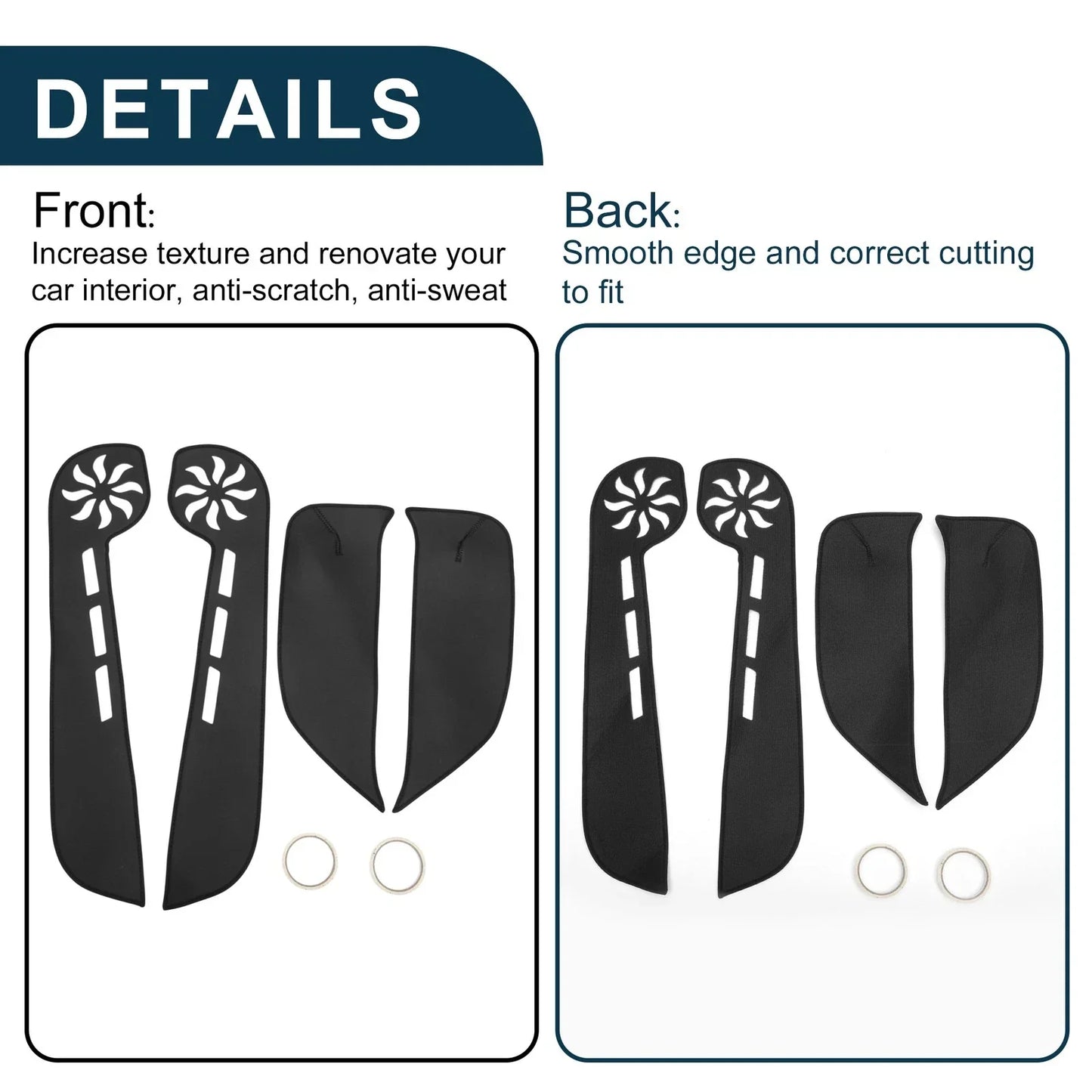 Car Door Anti Kick Pad Sticker Protector for Honda Civic (2000-2009)