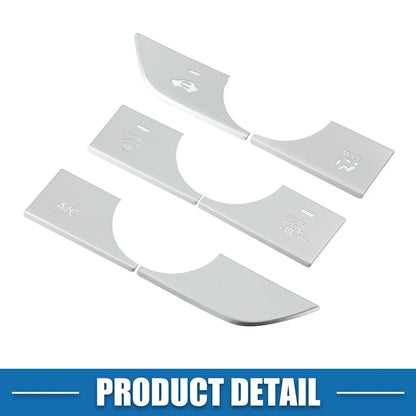 AC Button Cover Trim for Honda Civic 11th Gen (2022-2023) - Aluminum Alloy Silver