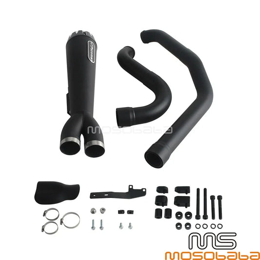 2-into-1 Exhaust System w/ End Cap for Harley Touring CVO Street Glide (2017-2023)