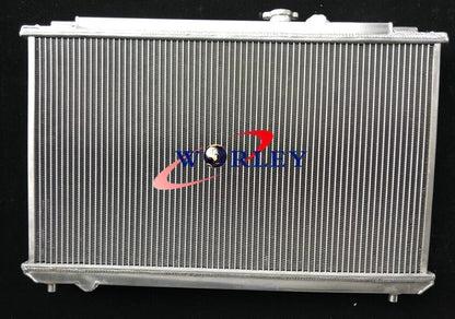 Aluminum Radiator & Fans for Toyota Mark 2 Chaser JZX100 1JZ-GTE (1996-2001)