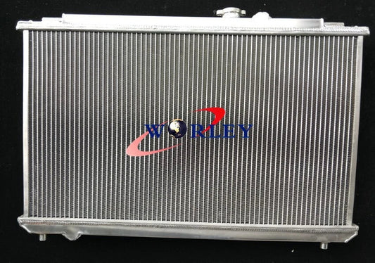 Aluminum Radiator & Fans for Toyota Mark 2 Chaser JZX100 1JZ-GTE (1996-2001)