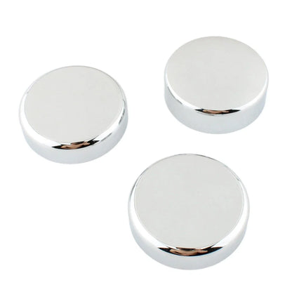 3 x Chrome Top Fork Tube Stem Nuts for Harley V-Rod Night Rod Special (2007-2011)