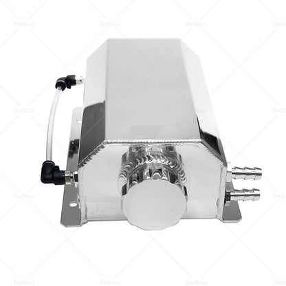 2L Aluminum Coolant Radiator Overflow Tank for Universal Vehicles (N/A)