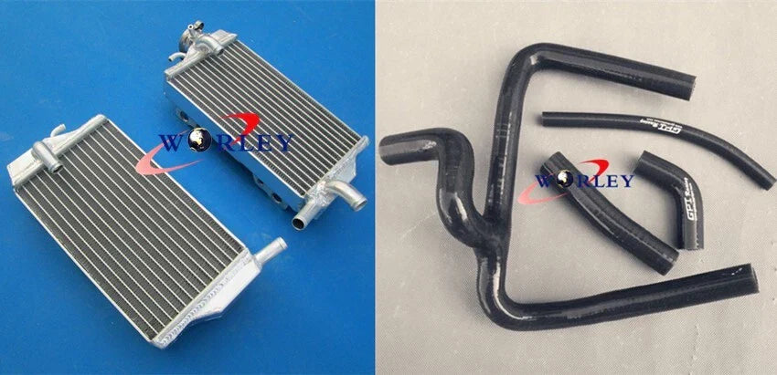 Aluminum Radiator & Silicone Hose Kit for Honda CR250 CR250R (2005-2007)