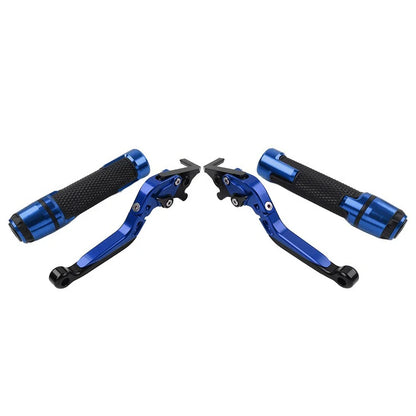 Folding Extendable Brake Clutch Levers & Handlebar Grips for Kawasaki Z1000