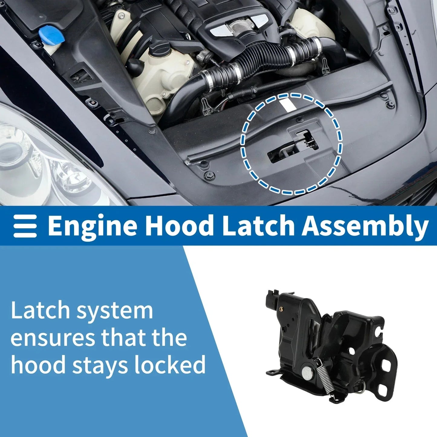 Hood Latch Assembly for Dodge Challenger (2011-2015) - 1 x Quality Parts