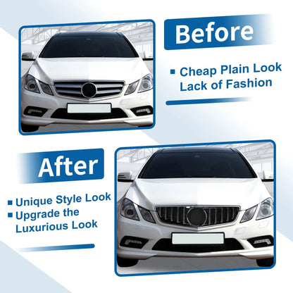 Front Upper Bumper Grille for Mercedes-Benz E250 (2011-2013) Black