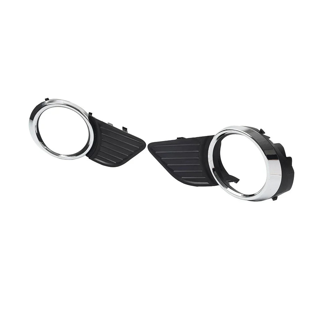 Front Fog Light Bezel Cover  Black/Chrome for Toyota Sienna (2011-2017)